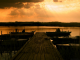 Sunset lake Hungary