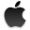 Black Apple Menu Icon - OS X Leopard