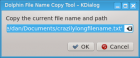 Dolphin File Name Copy Tool