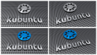 Kubuntu Brushed Metal (big)on Grid -  x4