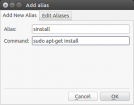 Addalias - Add/edit aliases easily