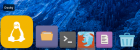 Docky Linux Tux Flat Icon