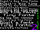 Digits Big Tiny Font Collection 2