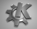 Grey 3D K-Logo