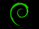 neon Debian logo