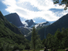 Walk from a glacier