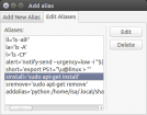 Addalias - Add/edit aliases easily
