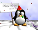 New Year Tux Ubuntu