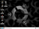 Transparent Ubuntu Logo with Skulls and Flames